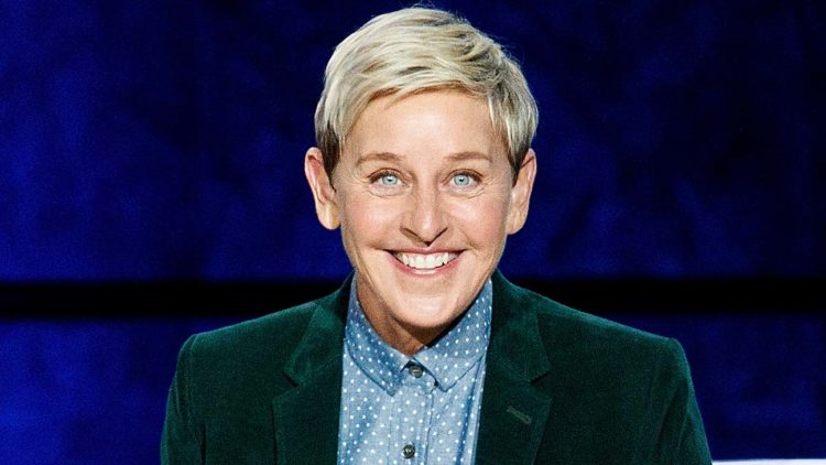 VANCOUVER, BC - OCTOBER 19:  Comedian Ellen DeGeneres seen onstage during "A Conversation With Ellen DeGeneres" at Rogers Arena on October 19, 2018 in Vancouver, Canada.  (Photo by Andrew Chin/Getty Images)