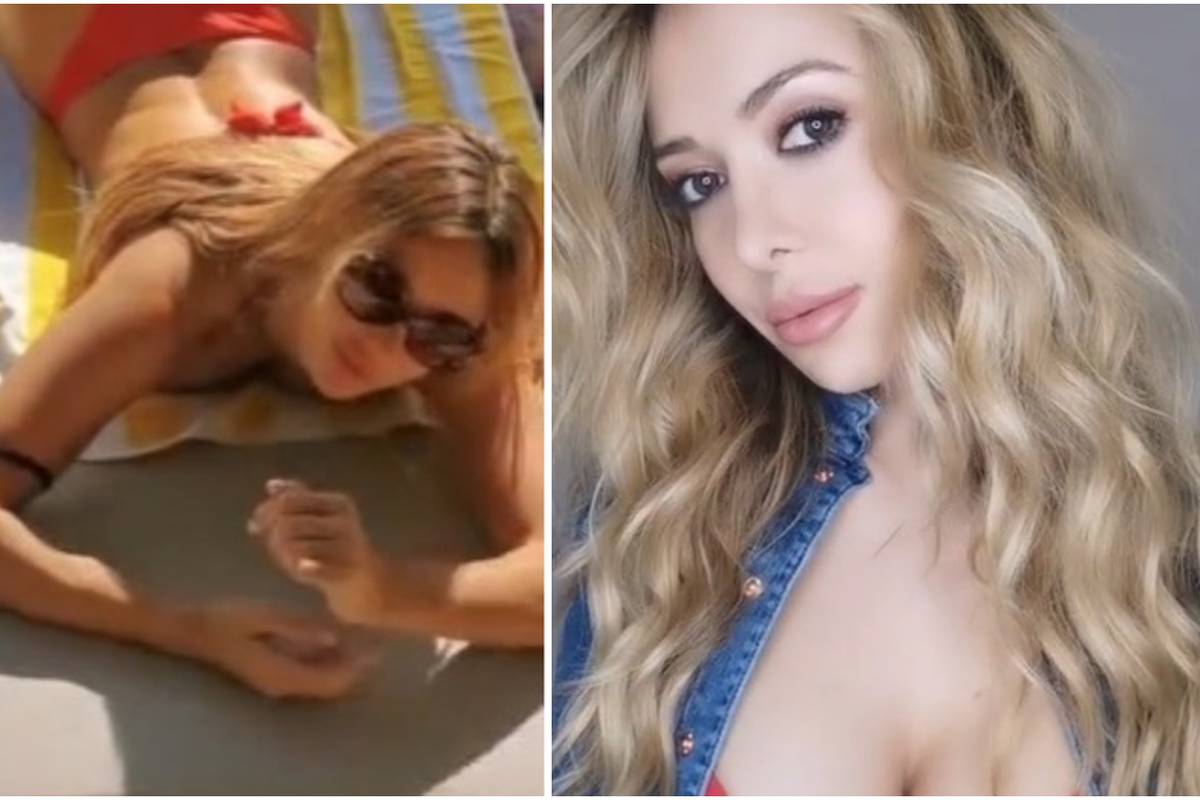 NIJE JE ZBUNIO NI SNIJEG: Lidija Bačić na plaži u tangama - Express.