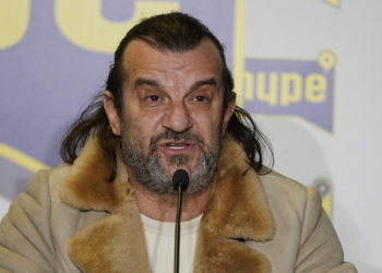 01, March, 2022, Belgrade - Aca Lukas and the author's team organized a press conference with irregularities at the Hype studio at the Belgrade Fair at the "Song for Eurovision '22" Festival. Aleksandar Vuksanovic - Aca Lukas. Photo: Antonio Ahel/ATAI